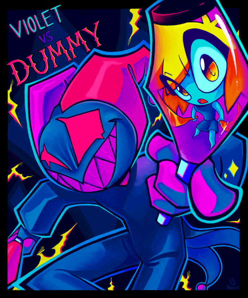Violet vs. Dummy Promo Art