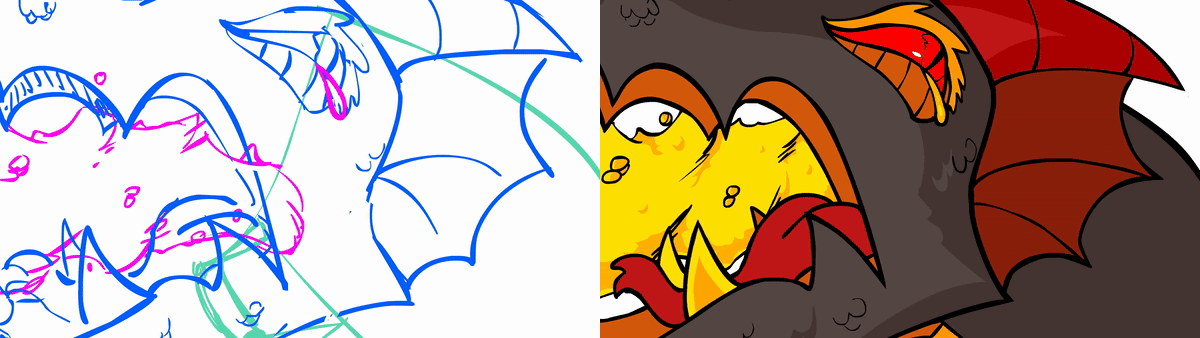 Roughs & Clean-Up & Color